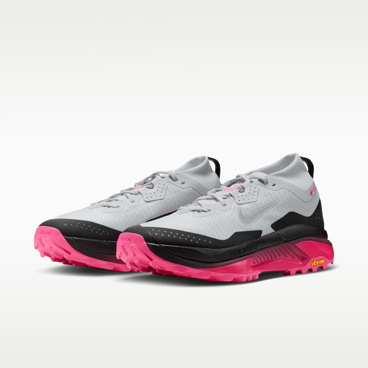 ACG Zegama Trail GORE-TEX Men's Waterproof Trail Running Shoes - Pure Platinum/Black/Hyper Pink/Wolf Grey - Image 5
