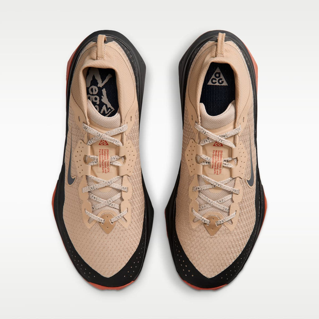 ACG Zegama Trail GORE-TEX Men's Waterproof Trail Running Shoes - Linen/Light Crimson/Light Orewood Brown/Black - Image 4