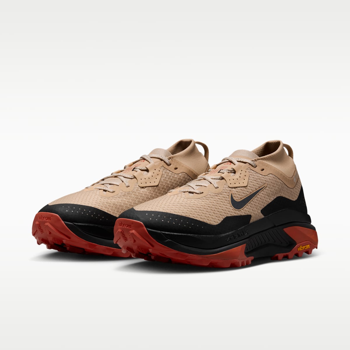 ACG Zegama Trail GORE-TEX Men's Waterproof Trail Running Shoes - Linen/Light Crimson/Light Orewood Brown/Black - Image 5