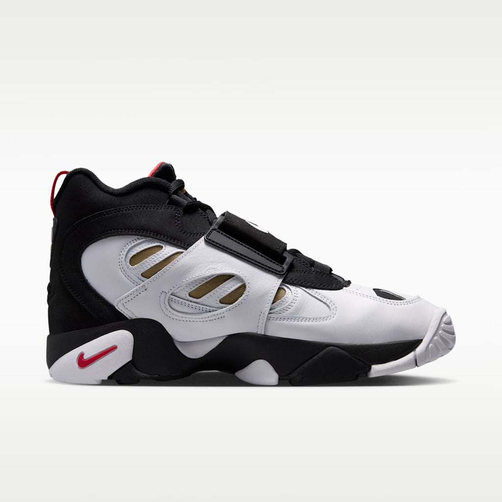 Nike Air Diamond Turf 2 Men's Shoes - Black/Fire Red/Metallic Gold/White - Image 3