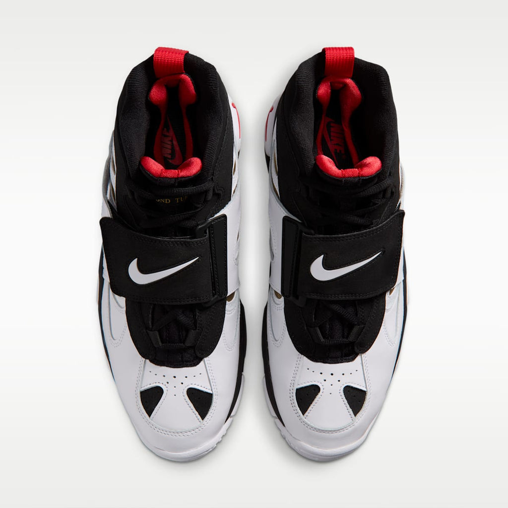 Nike Air Diamond Turf 2 Men's Shoes - Black/Fire Red/Metallic Gold/White - Image 4