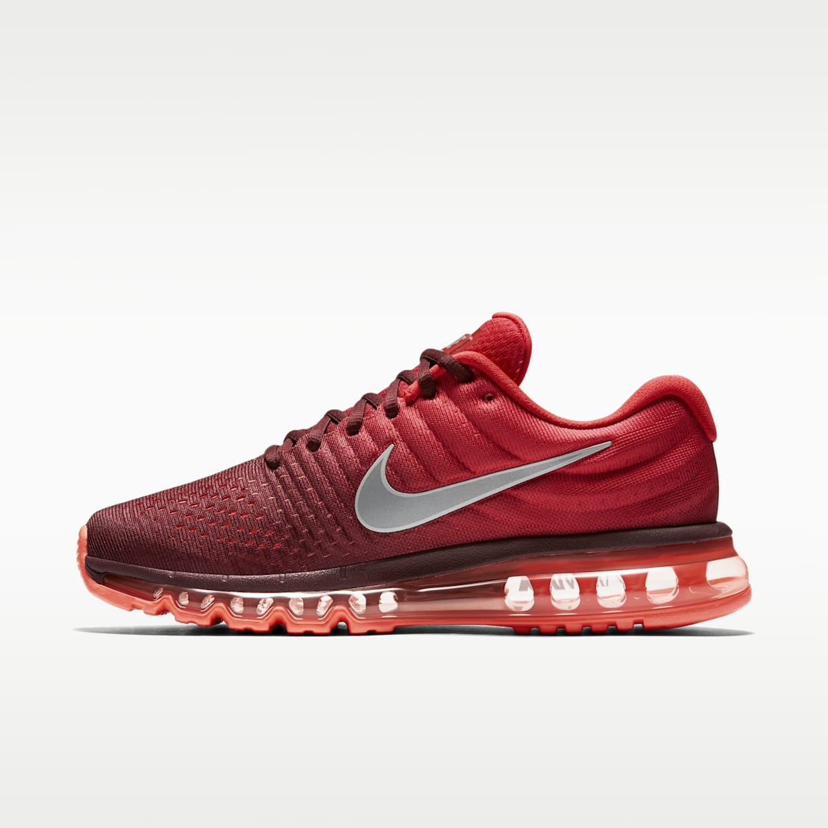 Nike Air Max 2017 Men's Shoes - Night Maroon/Gym Red/White - Image 3