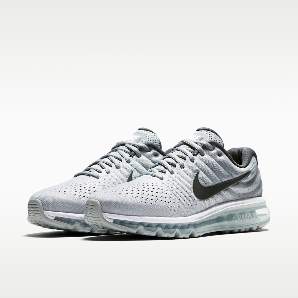 Nike Air Max 2017 Men's Shoes - White/Wolf Grey/Dark Grey - Image 5