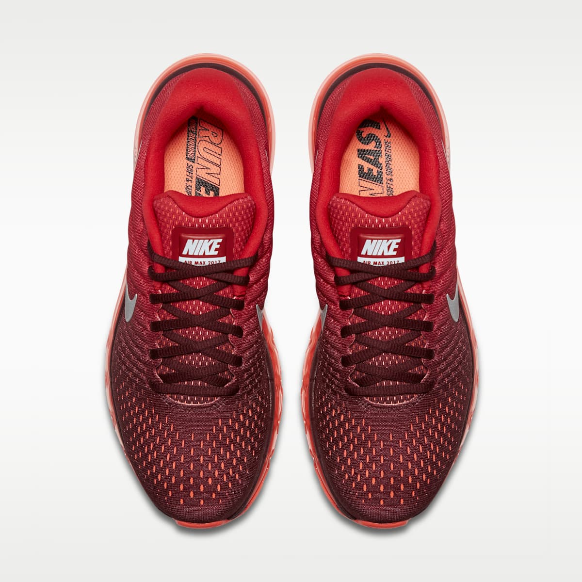 Nike Air Max 2017 Men's Shoes - Night Maroon/Gym Red/White - Image 4