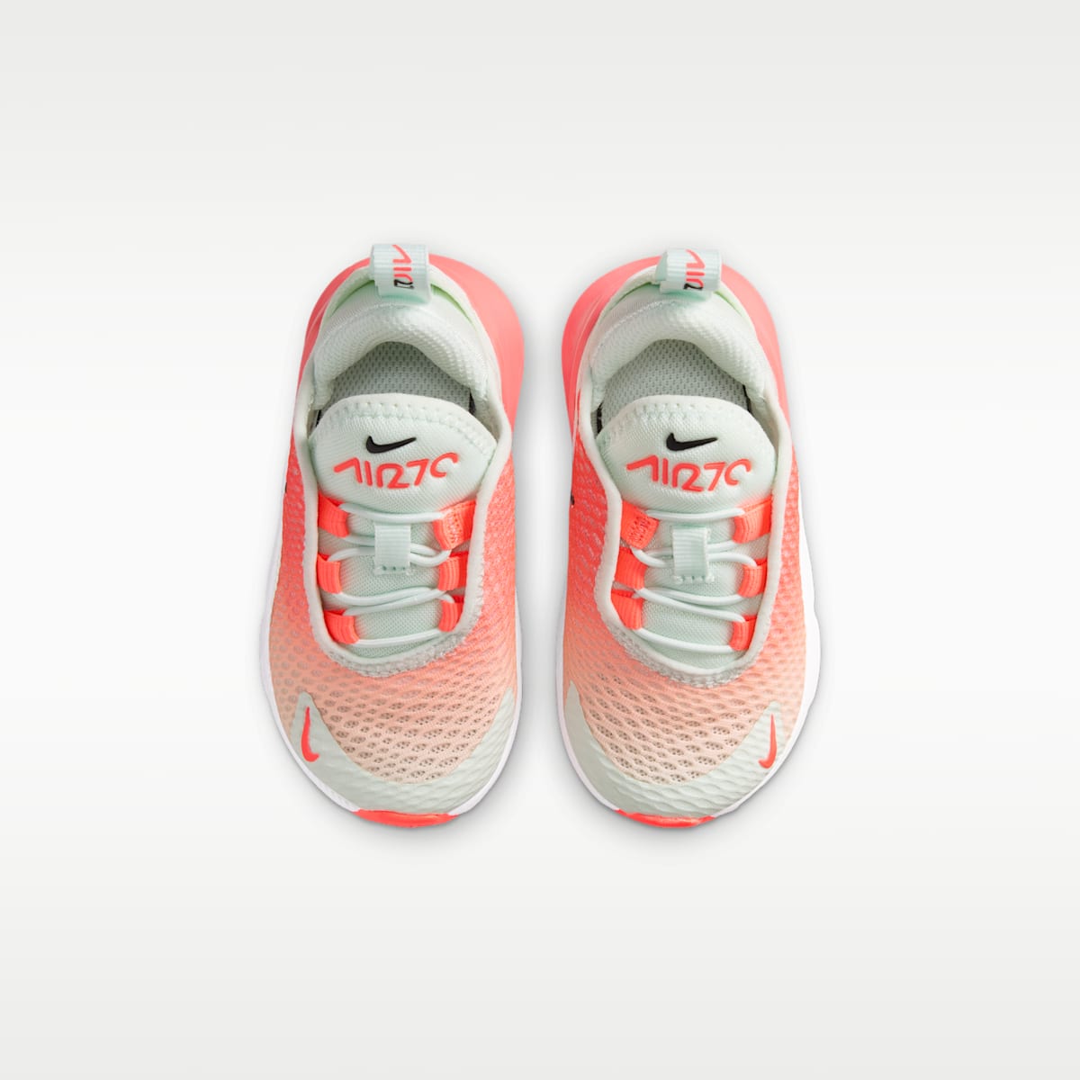 Nike Air Max 270 Baby/Toddler Shoe - Barely Green/Hot Lava/Black