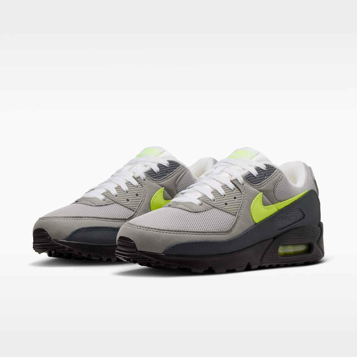 Nike Air Max 90 Men's Shoes - Black/Anthracite/Light Charcoal/Neon Yellow - Image 5