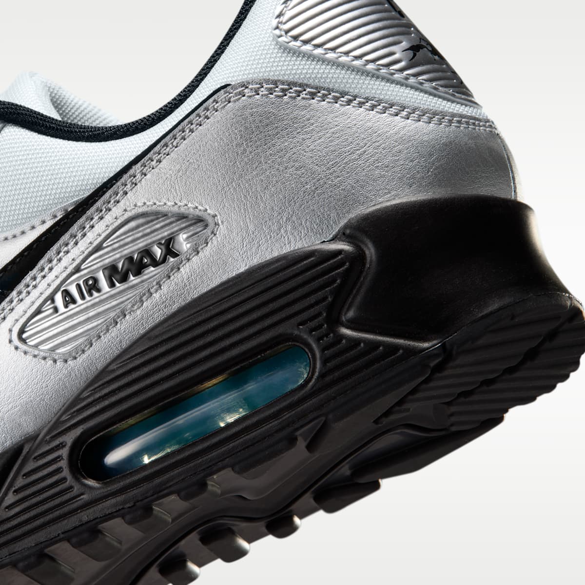 Nike Air Max 90 "Scorpion" Men's Shoes - Chrome/Gamma Blue/Black - Image 8