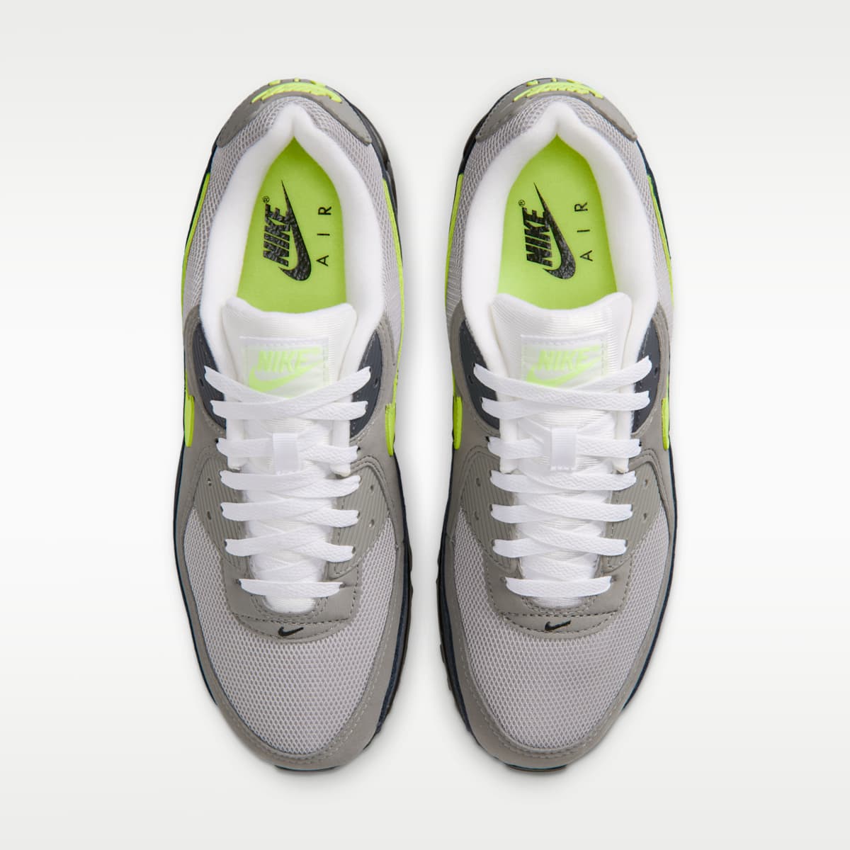 Nike Air Max 90 Men's Shoes - Black/Anthracite/Light Charcoal/Neon Yellow - Image 4