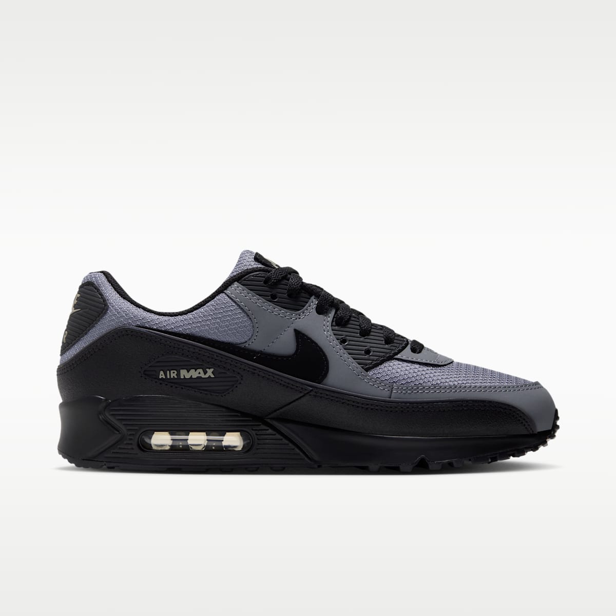 Nike Air Max 90 Men's Shoes - Cool Grey/Light Army/Black - Image 3