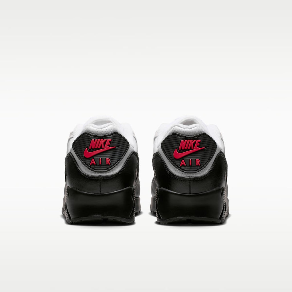 Nike Air Max 90 Men's Shoes - White/University Red/Black - Image 6