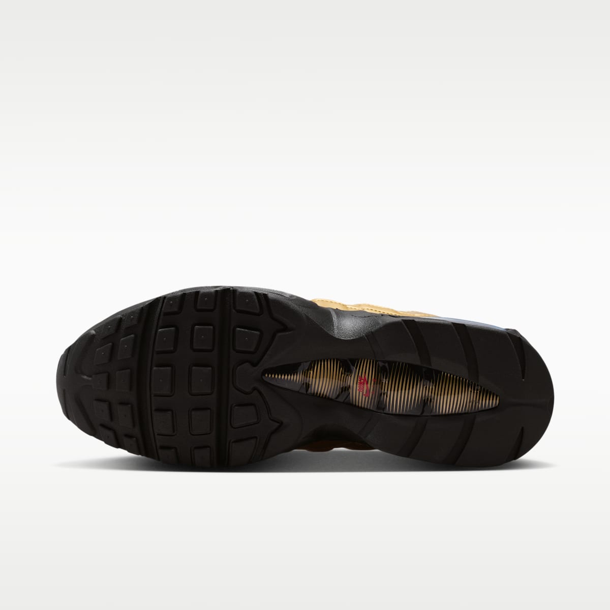 Nike Air Max 95 "Big Bubble" Men's Shoes - Metallic Gold/University Red/Elemental Gold/Black - Image 2
