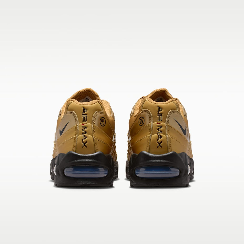 Nike Air Max 95 "Big Bubble" Men's Shoes - Metallic Gold/University Red/Elemental Gold/Black - Image 6
