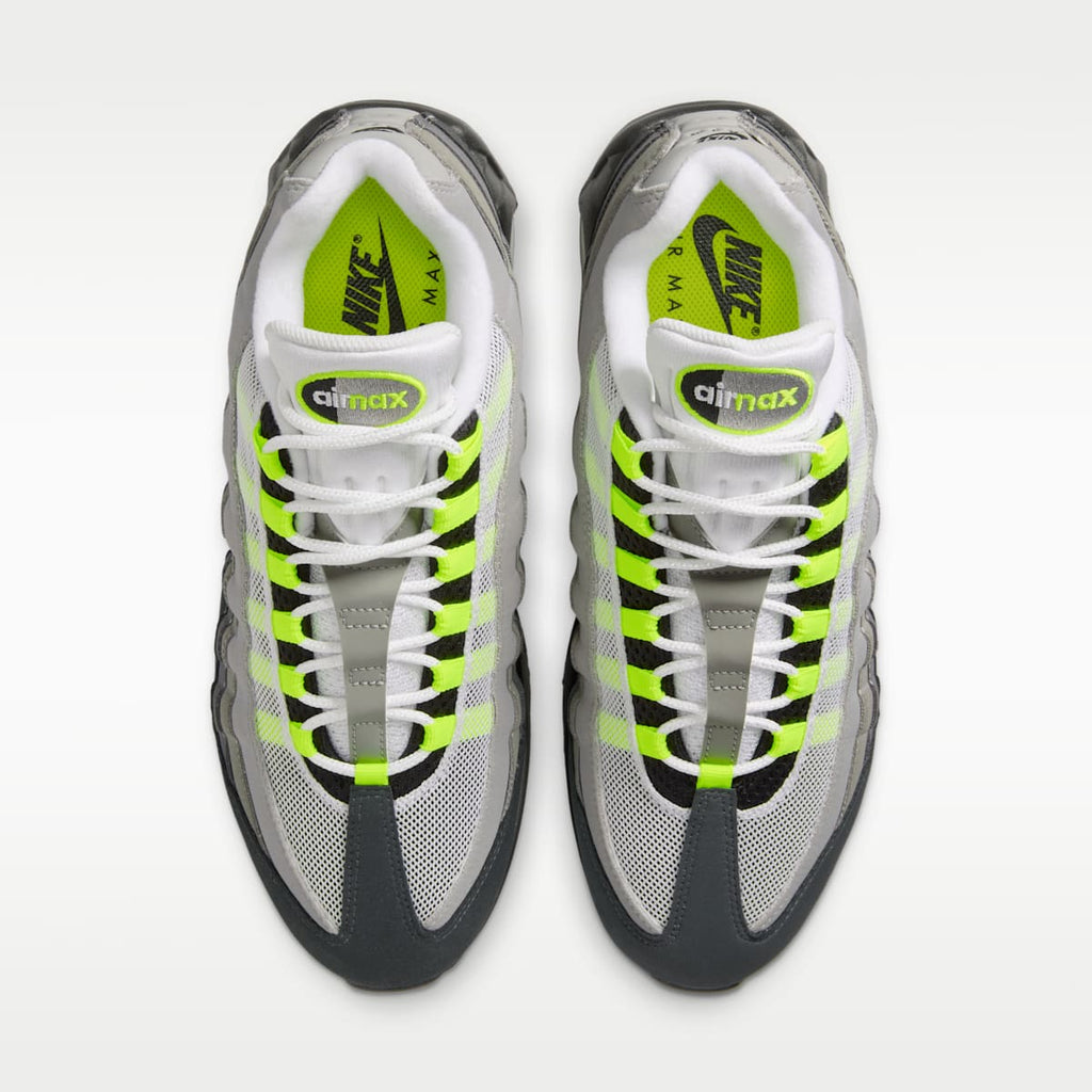 Nike Air Max 95 Big Bubble "OG" Men's Shoes - Black/Cool Grey/Neon Yellow - Image 4