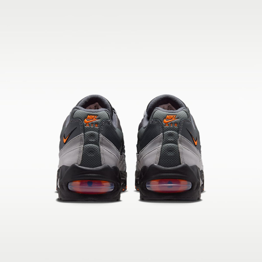 Nike Air Max 95 Big Bubble Men's Shoes - Black/White/Smoke Grey/Total Orange - Image 6
