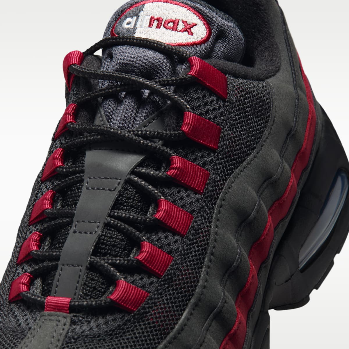 Nike Air Max 95 Big Bubble "OG" Men's Shoes - Black/Team Crimson/Wolf Grey/Black - Image 7