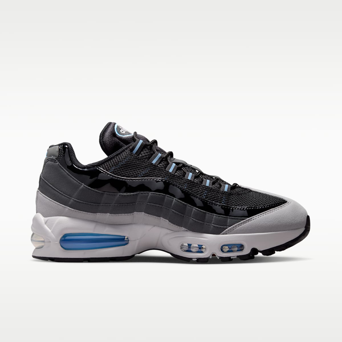 Nike Air Max 95 Big Bubble Men's Shoes - Black/Grey Fog/Anthracite/Football Blue - Image 3