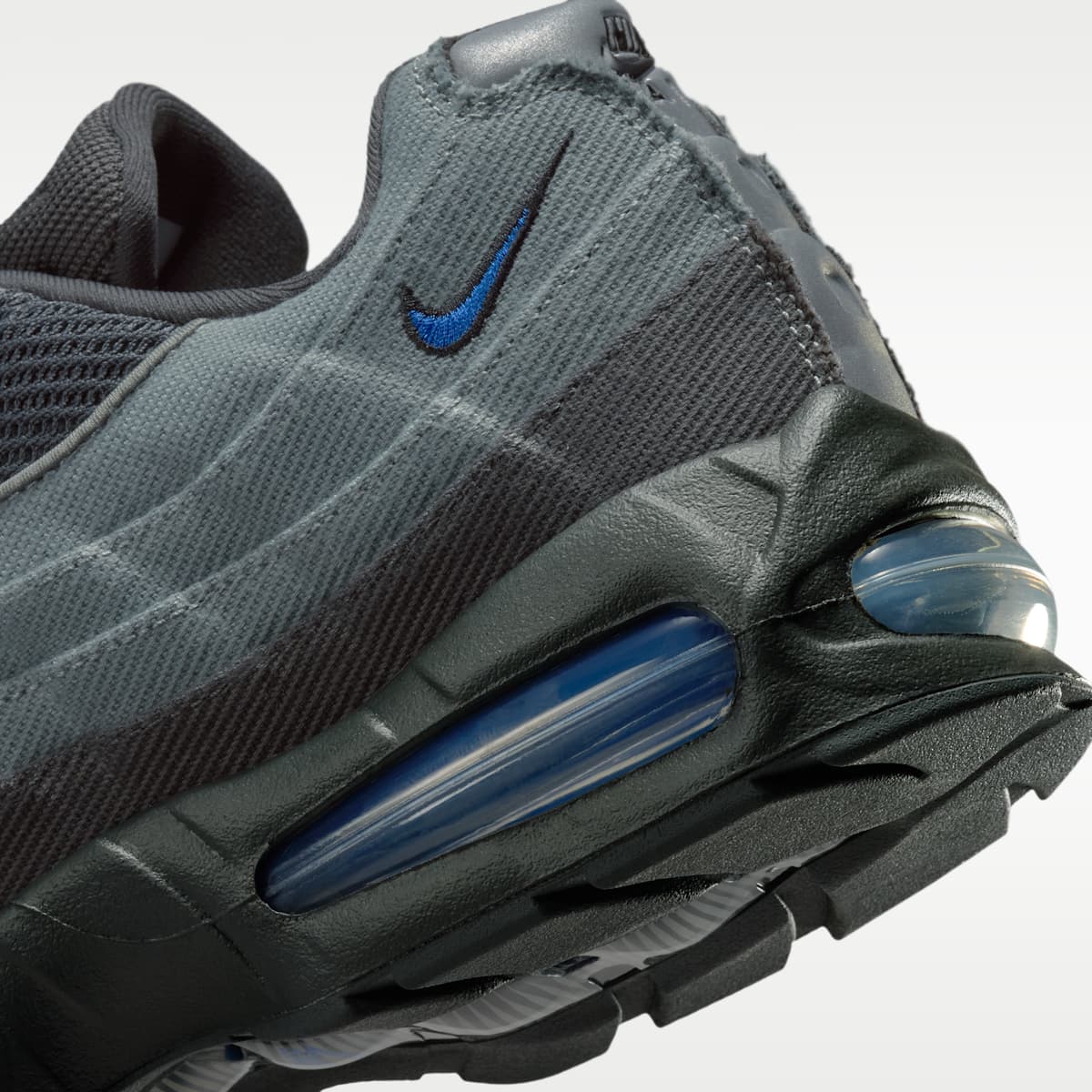 Nike Air Max 95 Big Bubble Men's Shoes - Smoke Grey/Anthracite/Black/Racer Blue - Image 8