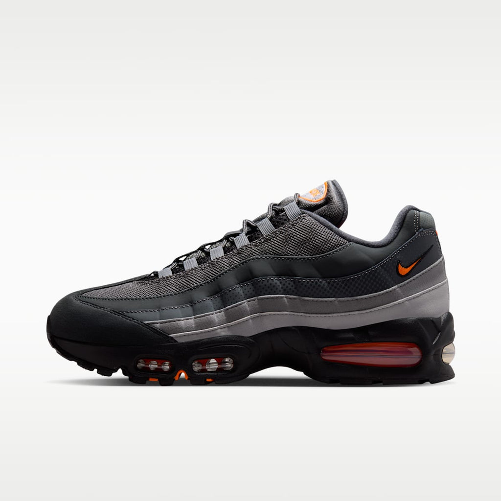 Nike Air Max 95 Big Bubble Men's Shoes - Black/White/Smoke Grey/Total Orange - Image 1