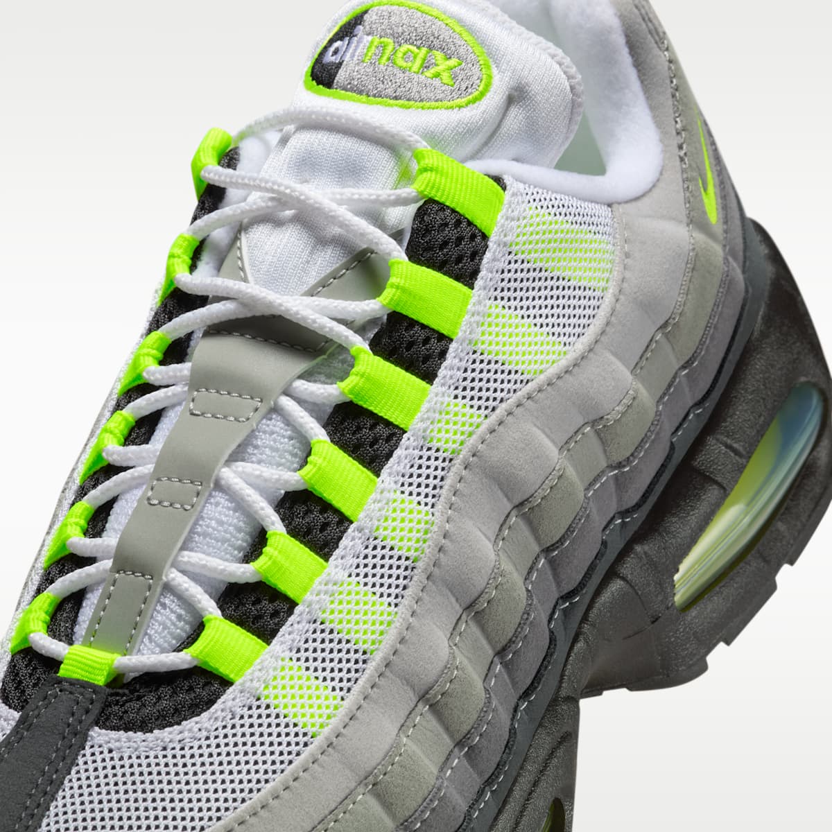 Nike Air Max 95 Big Bubble "OG" Men's Shoes - Black/Cool Grey/Neon Yellow - Image 7