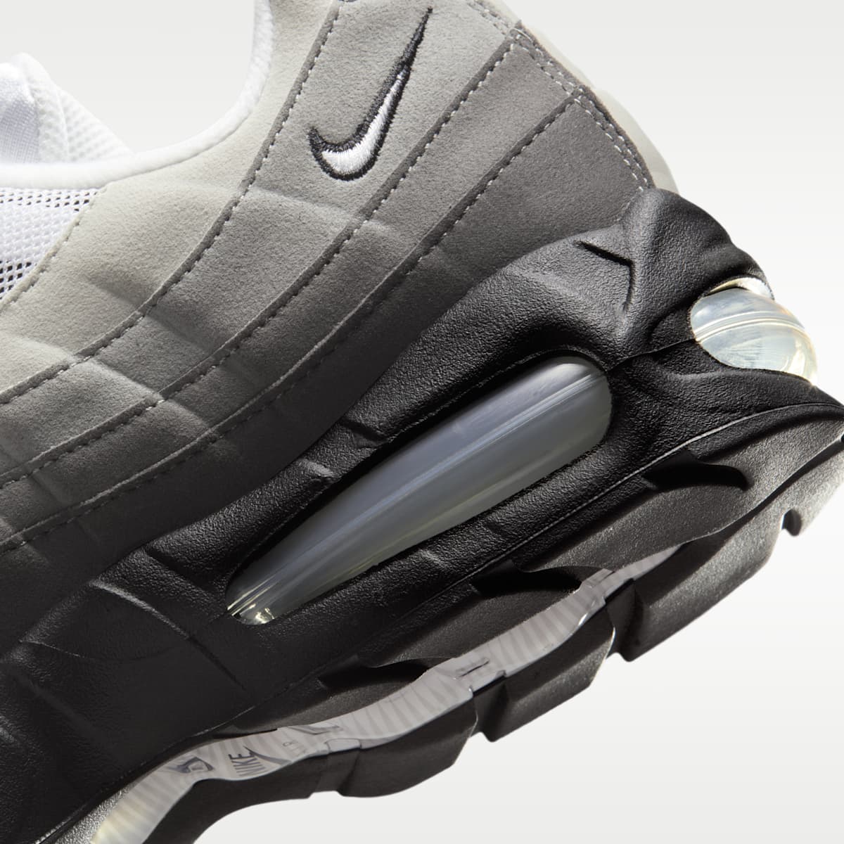 Nike Air Max 95 Big Bubble "OG" Men's Shoes - Black/Medium Ash/Dark Pewter/White - Image 8