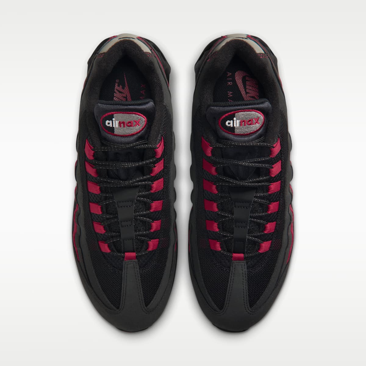 Nike Air Max 95 Big Bubble "OG" Men's Shoes - Black/Team Crimson/Wolf Grey/Black - Image 4