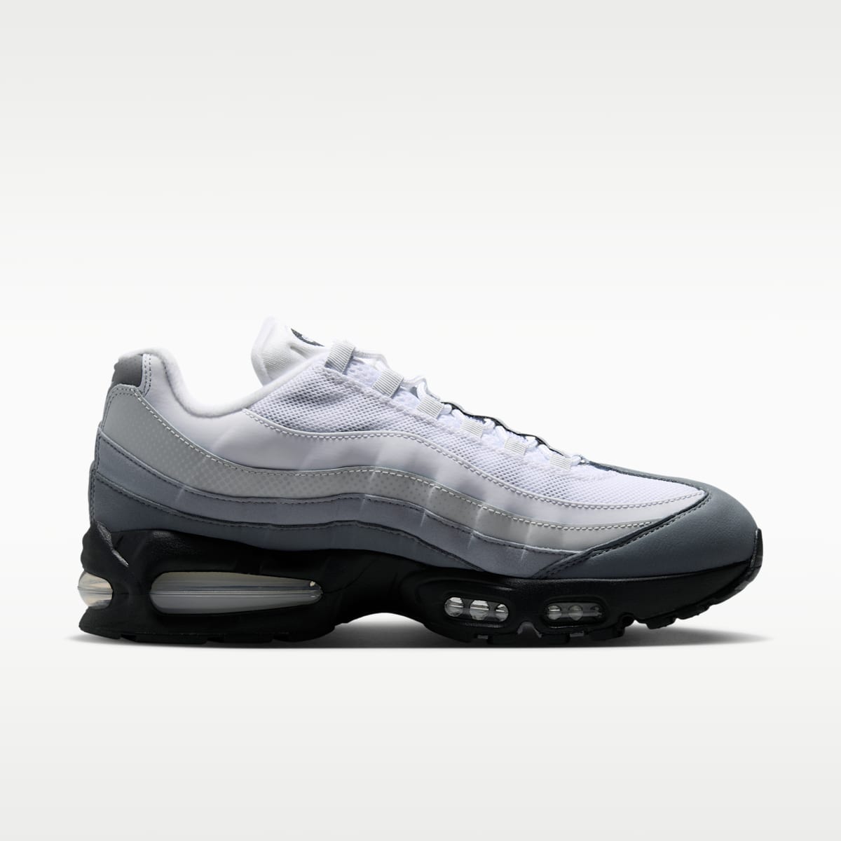 Nike Air Max 95 Big Bubble Men's Shoes - Black/Pure Platinum/Wolf Grey/White - Image 3