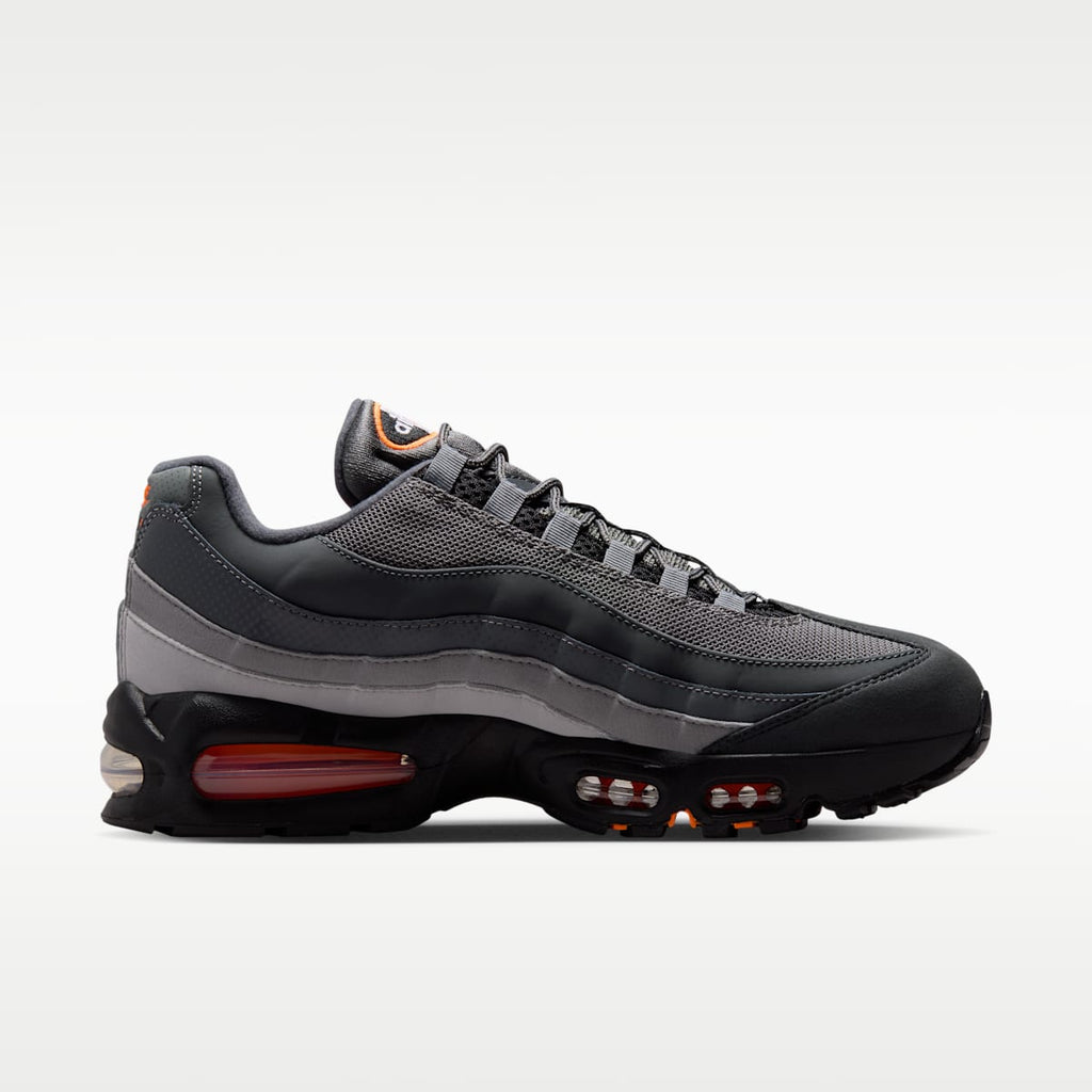 Nike Air Max 95 Big Bubble Men's Shoes - Black/White/Smoke Grey/Total Orange - Image 3