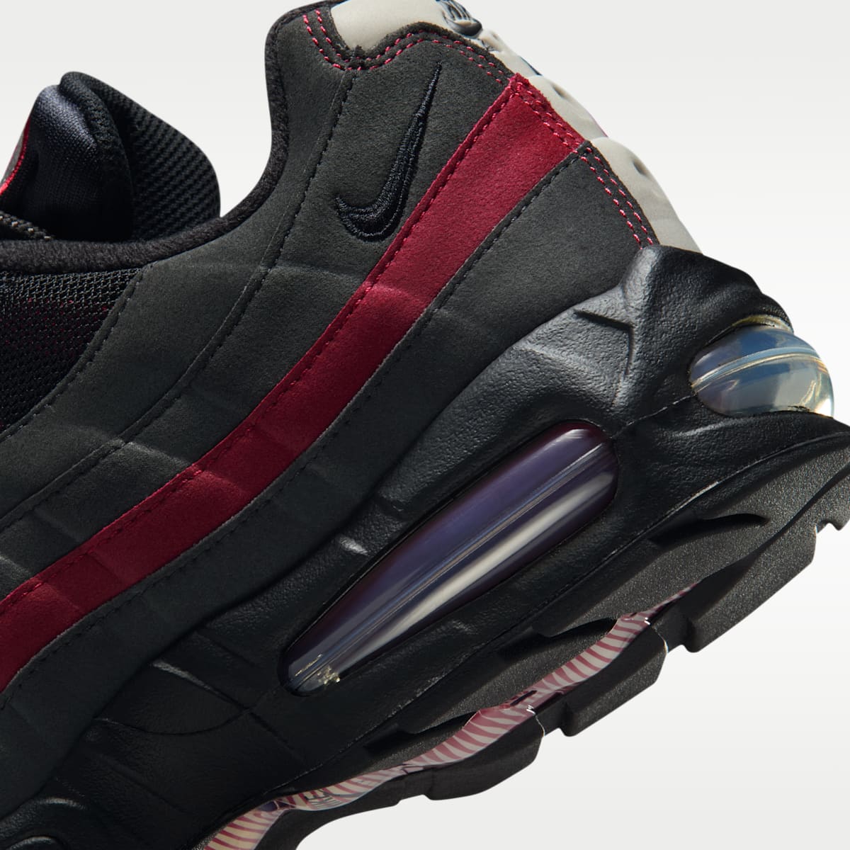 Nike Air Max 95 Big Bubble "OG" Men's Shoes - Black/Team Crimson/Wolf Grey/Black - Image 8