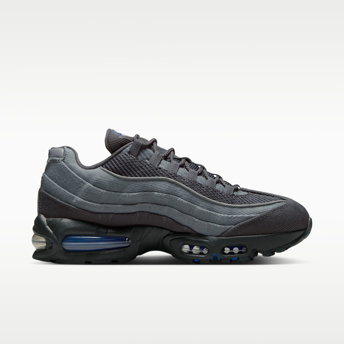 Nike Air Max 95 Big Bubble Men's Shoes - Smoke Grey/Anthracite/Black/Racer Blue - Image 3