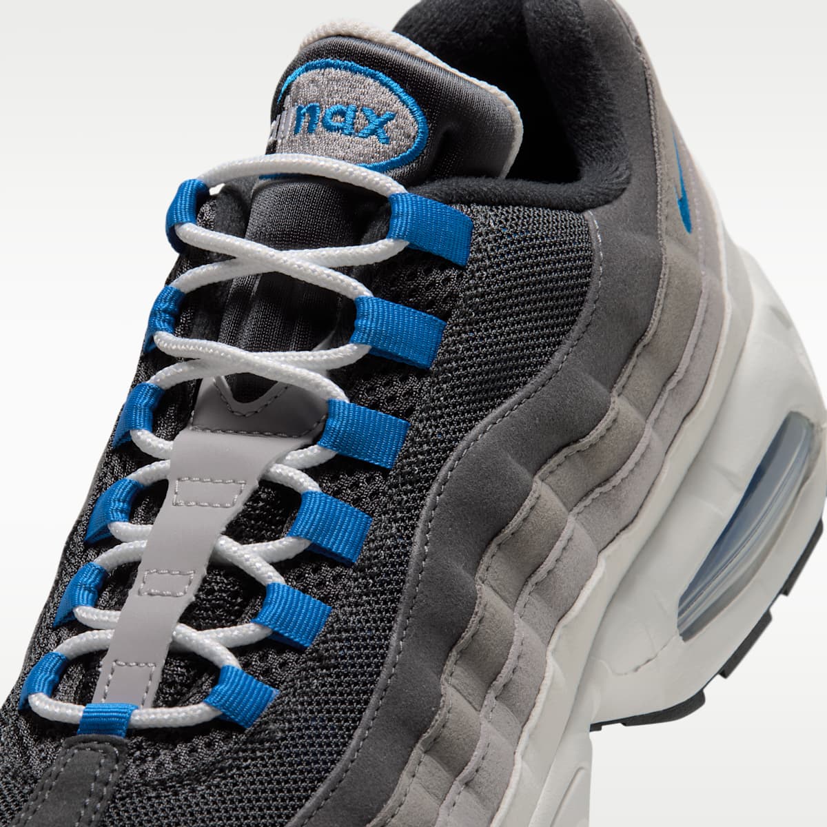 Nike Air Max 95 Big Bubble Premium Men's Shoes - Anthracite/Light Graphite/Light Charcoal/Blue Spark - Image 7