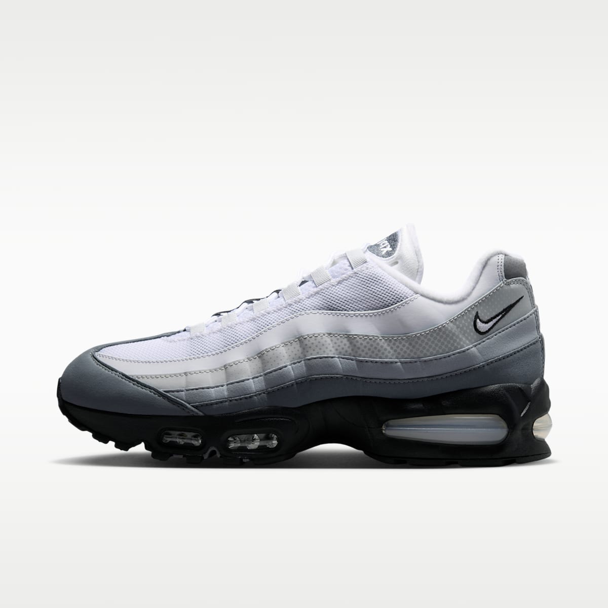 Nike Air Max 95 Big Bubble Men's Shoes - Black/Pure Platinum/Wolf Grey/White - Image 1