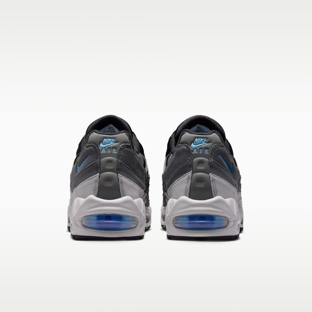 Nike Air Max 95 Big Bubble Men's Shoes - Black/Grey Fog/Anthracite/Football Blue - Image 6