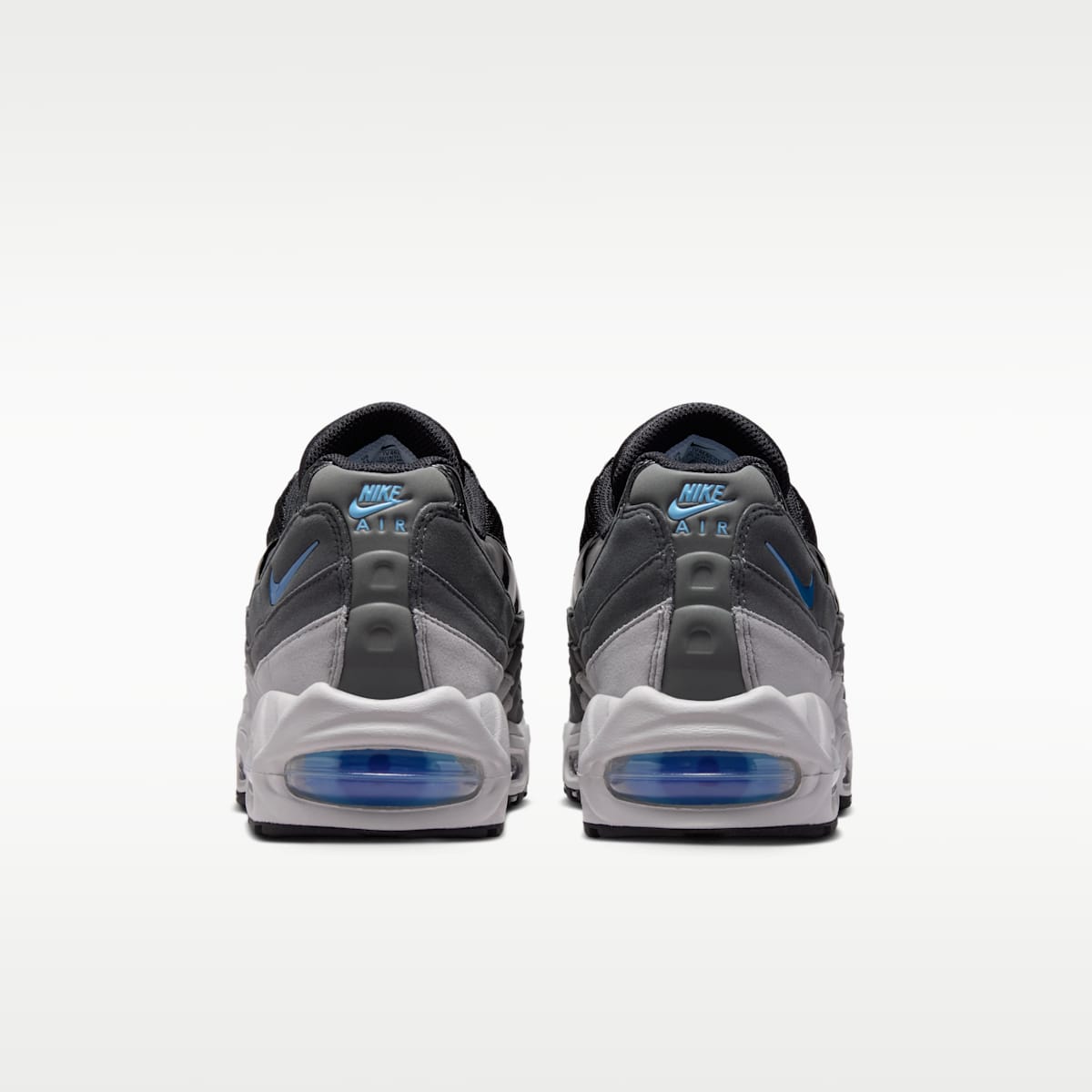Nike Air Max 95 Big Bubble Men's Shoes - Black/Grey Fog/Anthracite/Football Blue - Image 6
