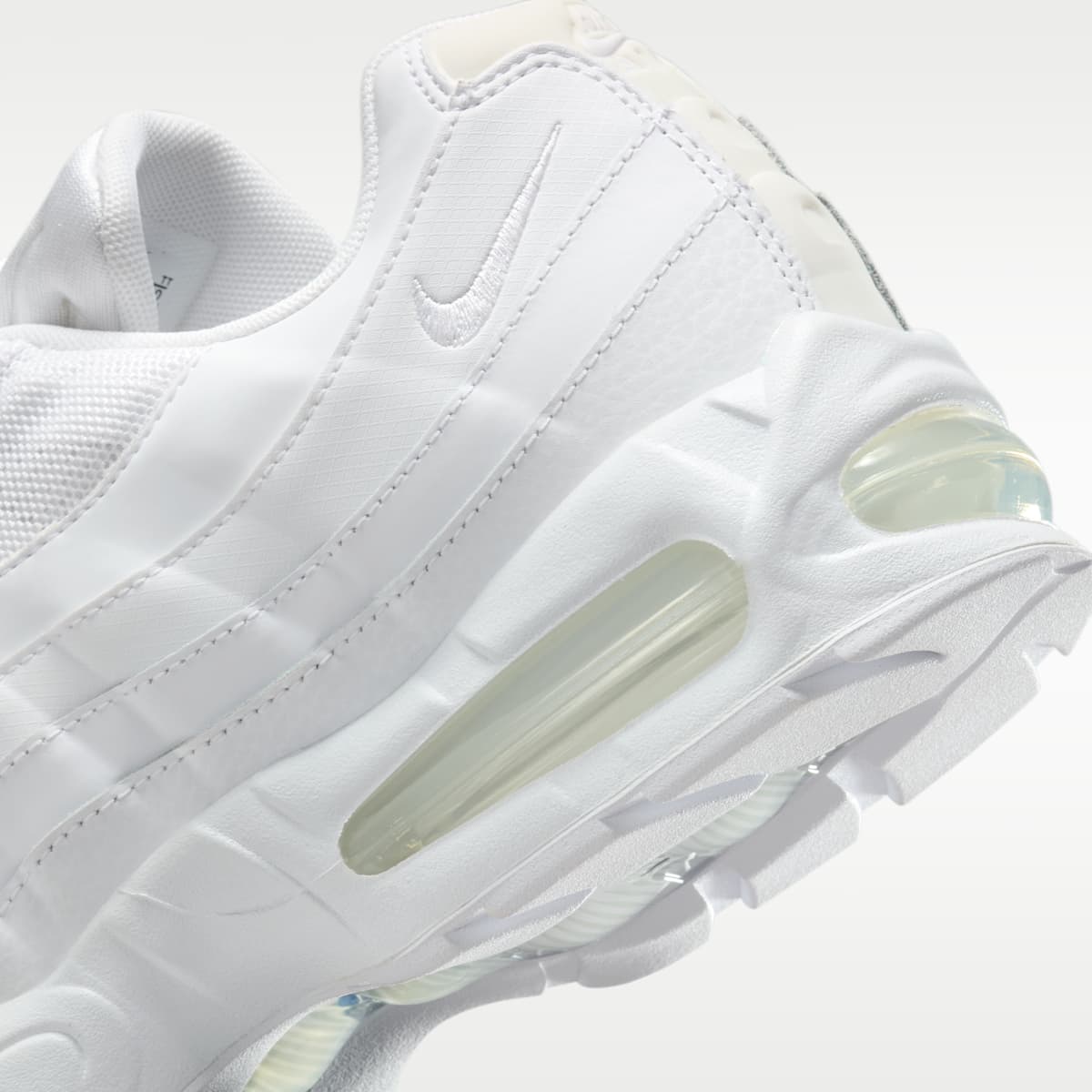 Nike Air Max 95 Big Bubble Men's Shoes - White/White/Pure Platinum/White - Image 8