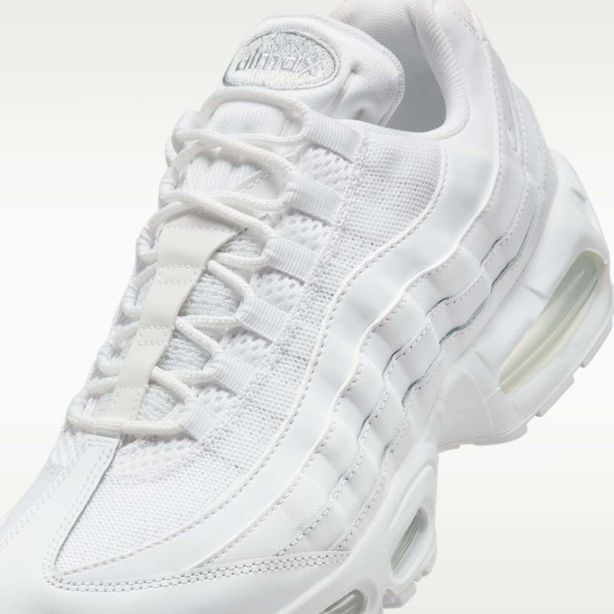Nike Air Max 95 Big Bubble Men's Shoes - White/White/Pure Platinum/White - Image 7