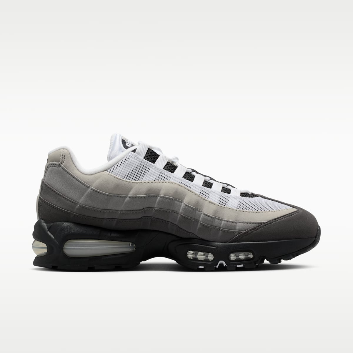 Nike Air Max 95 Big Bubble "OG" Men's Shoes - Black/Medium Ash/Dark Pewter/White - Image 3