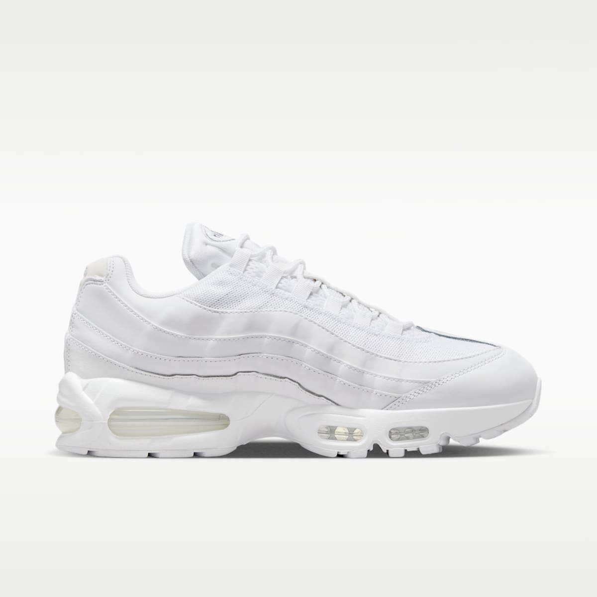Nike Air Max 95 Big Bubble Men's Shoes - White/White/Pure Platinum/White - Image 3