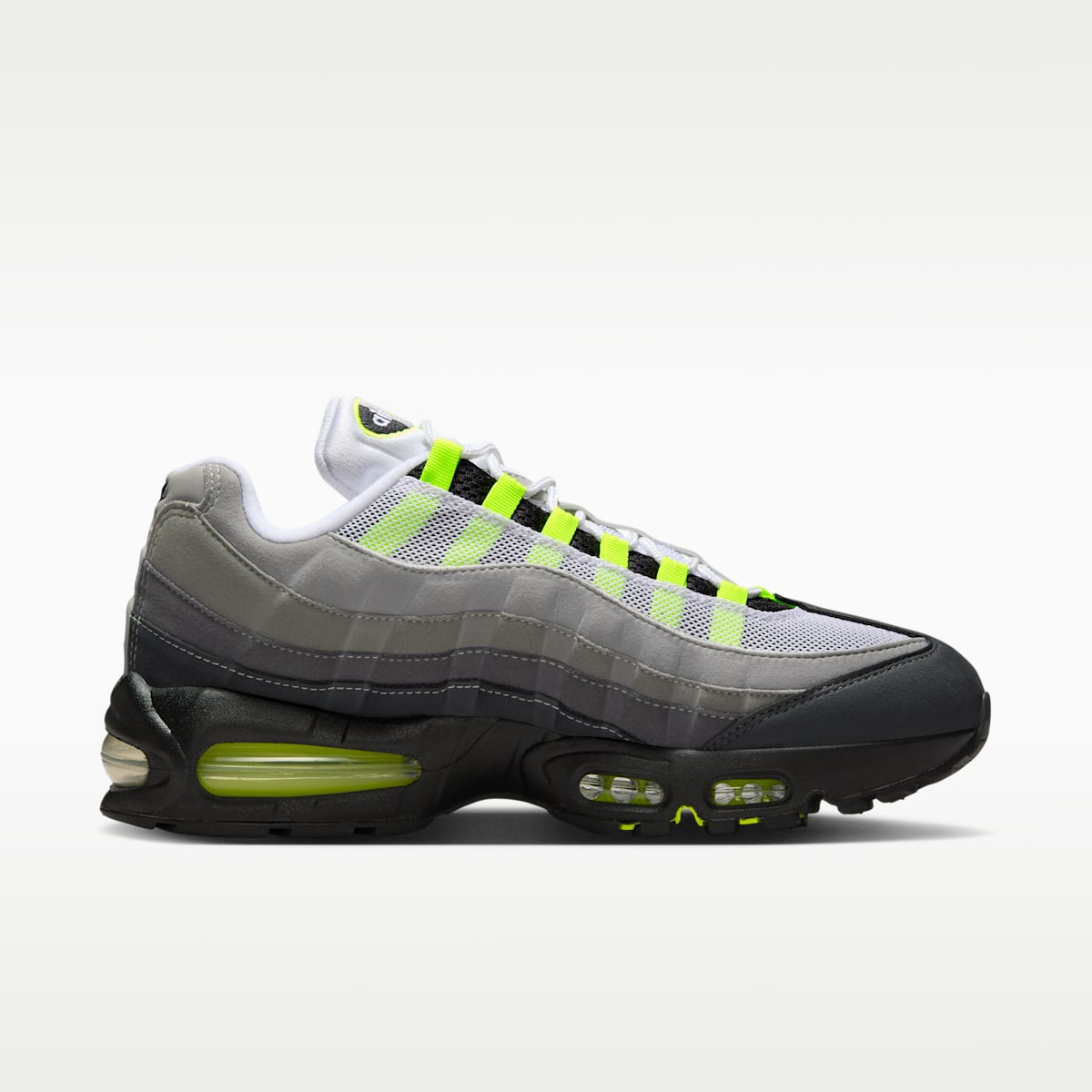 Nike Air Max 95 Big Bubble "OG" Men's Shoes - Black/Cool Grey/Neon Yellow - Image 3