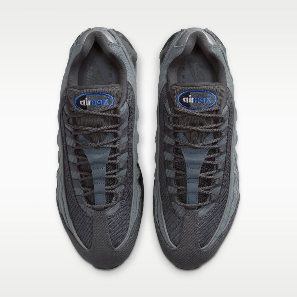 Nike Air Max 95 Big Bubble Men's Shoes - Smoke Grey/Anthracite/Black/Racer Blue - Image 4
