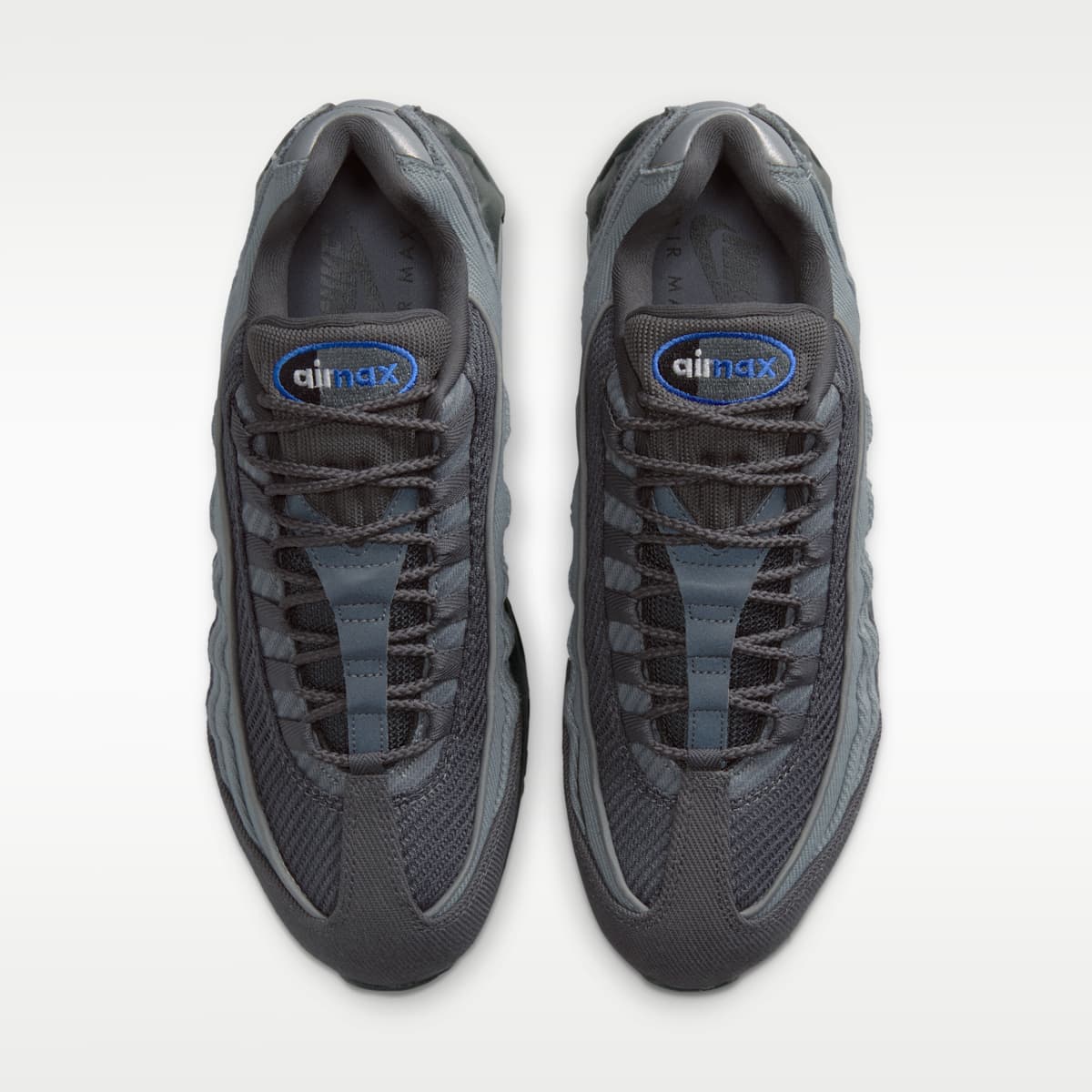 Nike Air Max 95 Big Bubble Men's Shoes - Smoke Grey/Anthracite/Black/Racer Blue - Image 4
