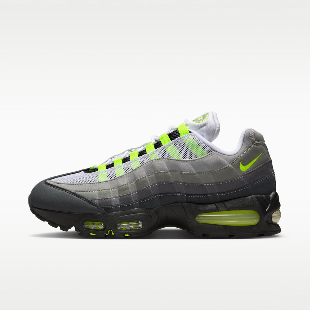 Nike Air Max 95 Big Bubble "OG" Men's Shoes - Black/Cool Grey/Neon Yellow - Image 1