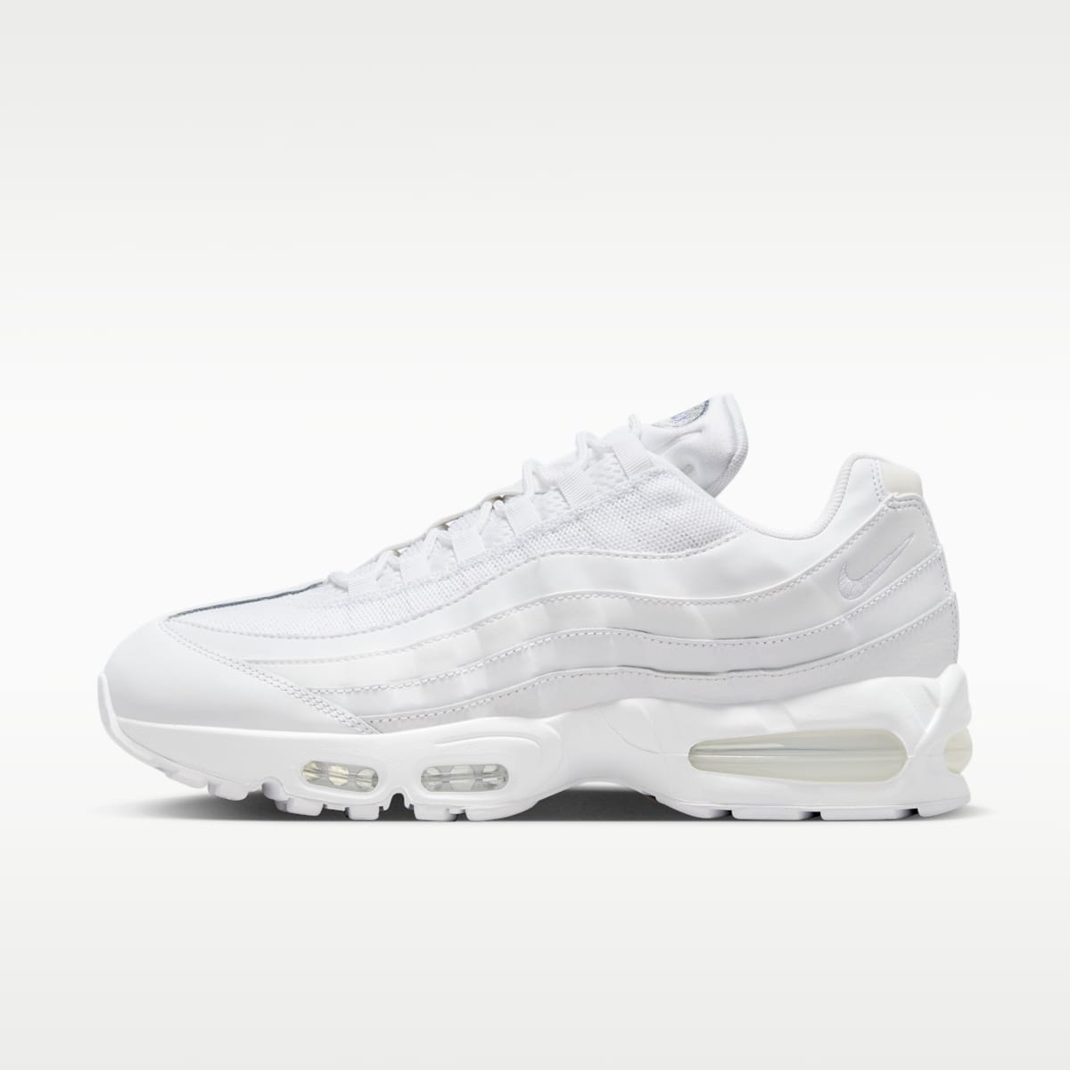 Nike Air Max 95 Big Bubble Men's Shoes - White/White/Pure Platinum/White - Image 1
