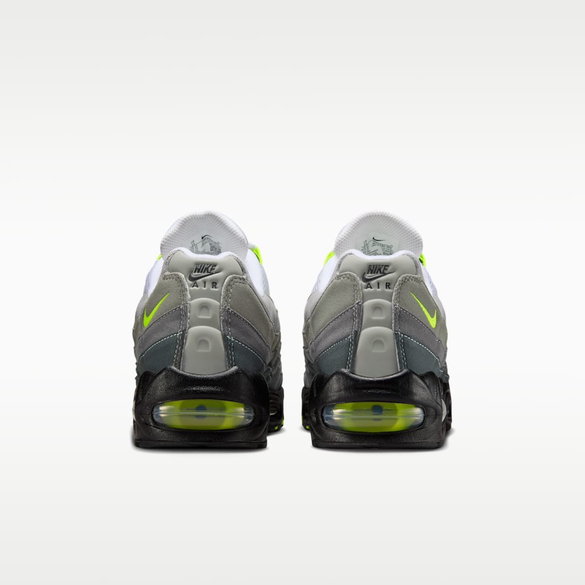Nike Air Max 95 Big Bubble "OG" Men's Shoes - Black/Cool Grey/Neon Yellow - Image 6