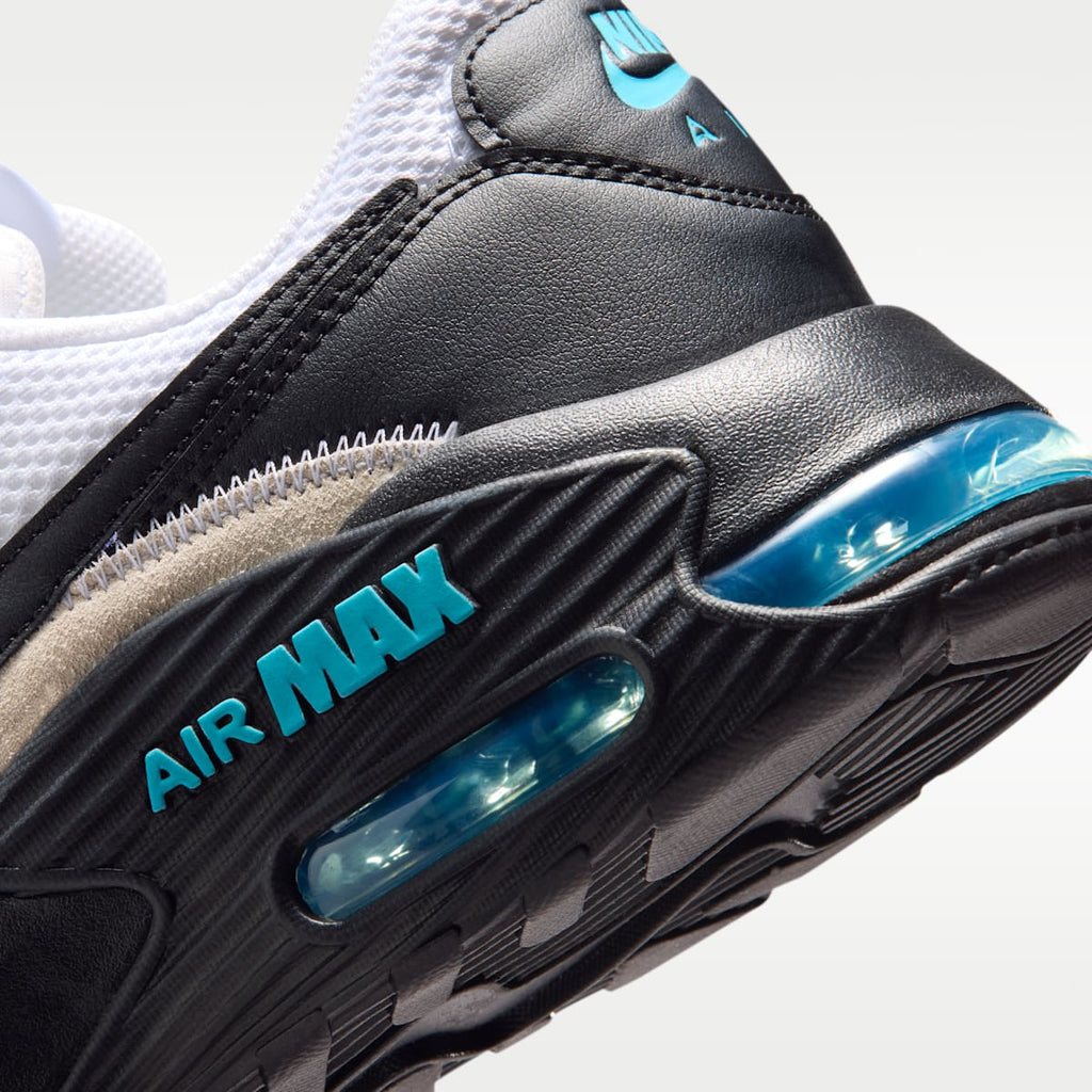 Nike Air Max Excee Men's Shoes - White/Black/Light Current Blue/Gamma Blue - Image 8