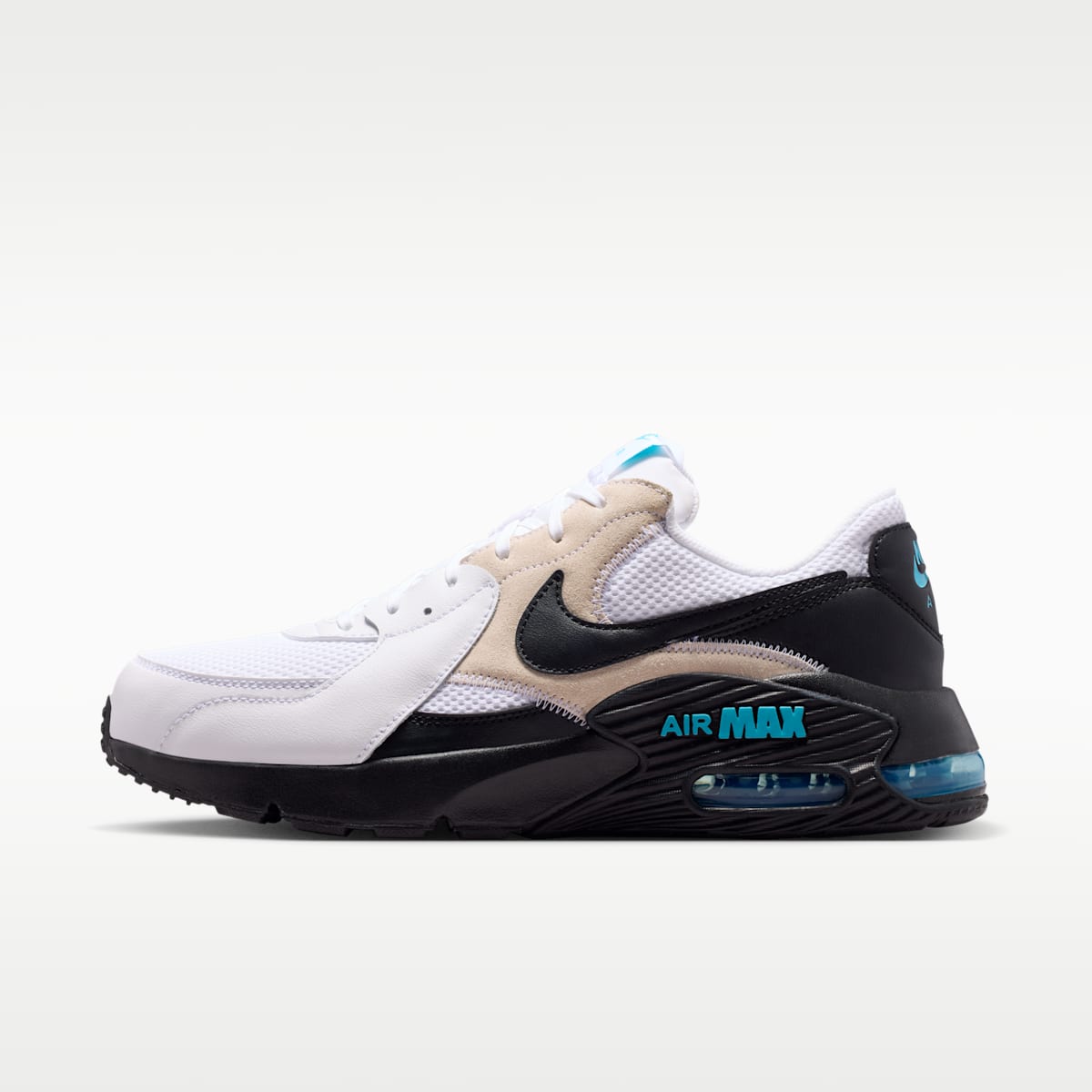 Nike Air Max Excee Men's Shoes - White/Black/Light Current Blue/Gamma Blue - Image 1