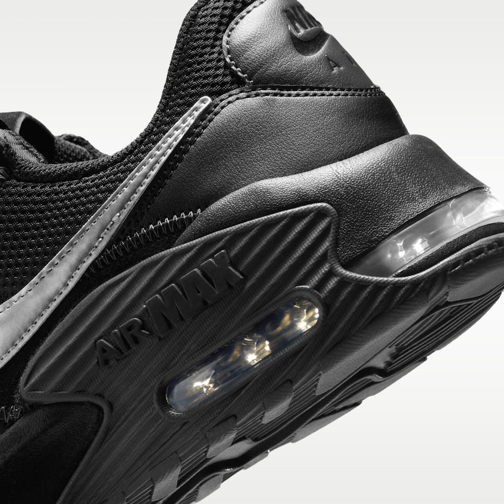 Nike Air Max Excee Men's Shoes - Black/Dark Smoke Grey/Metallic Silver - Image 8