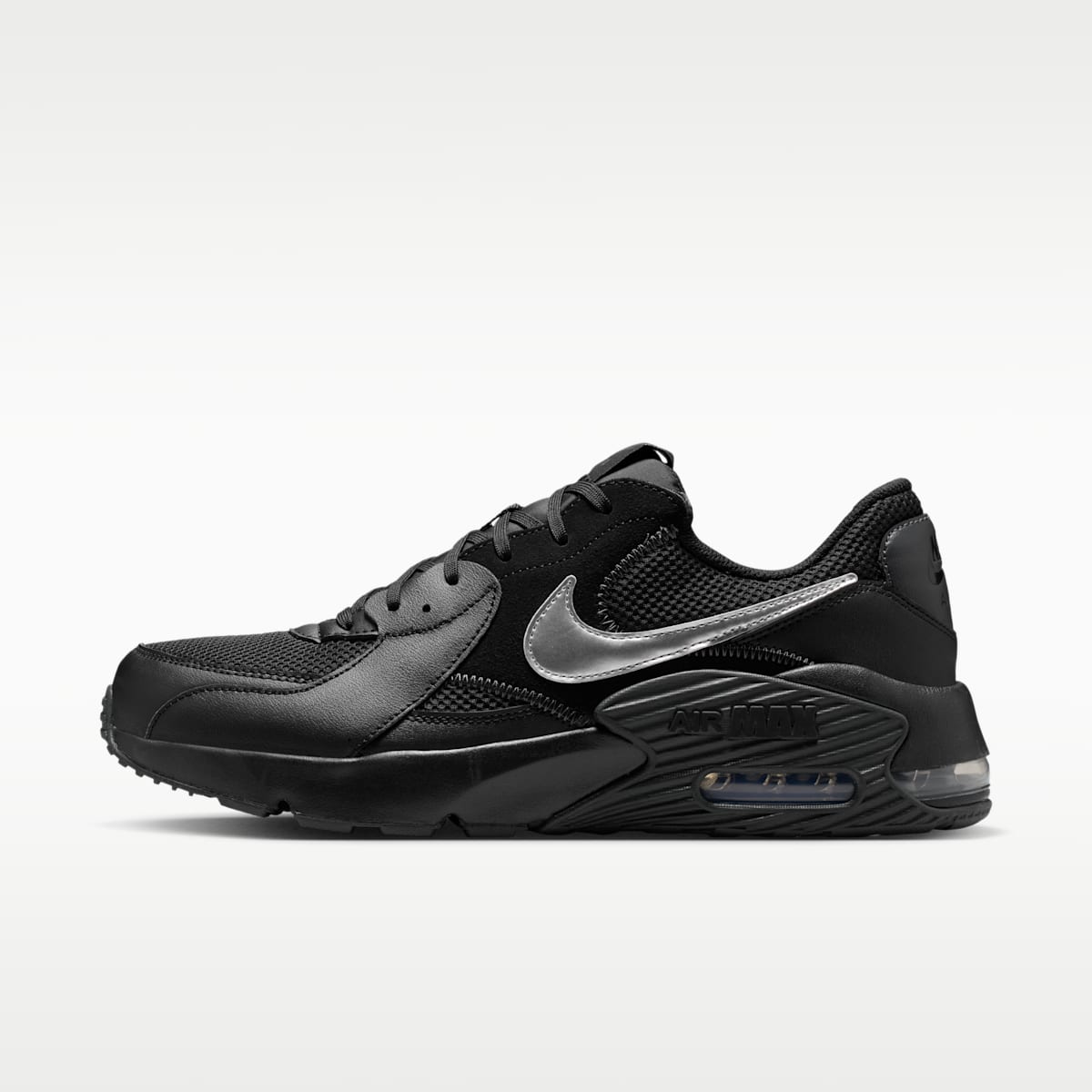 Nike Air Max Excee Men's Shoes - Black/Dark Smoke Grey/Metallic Silver - Image 1