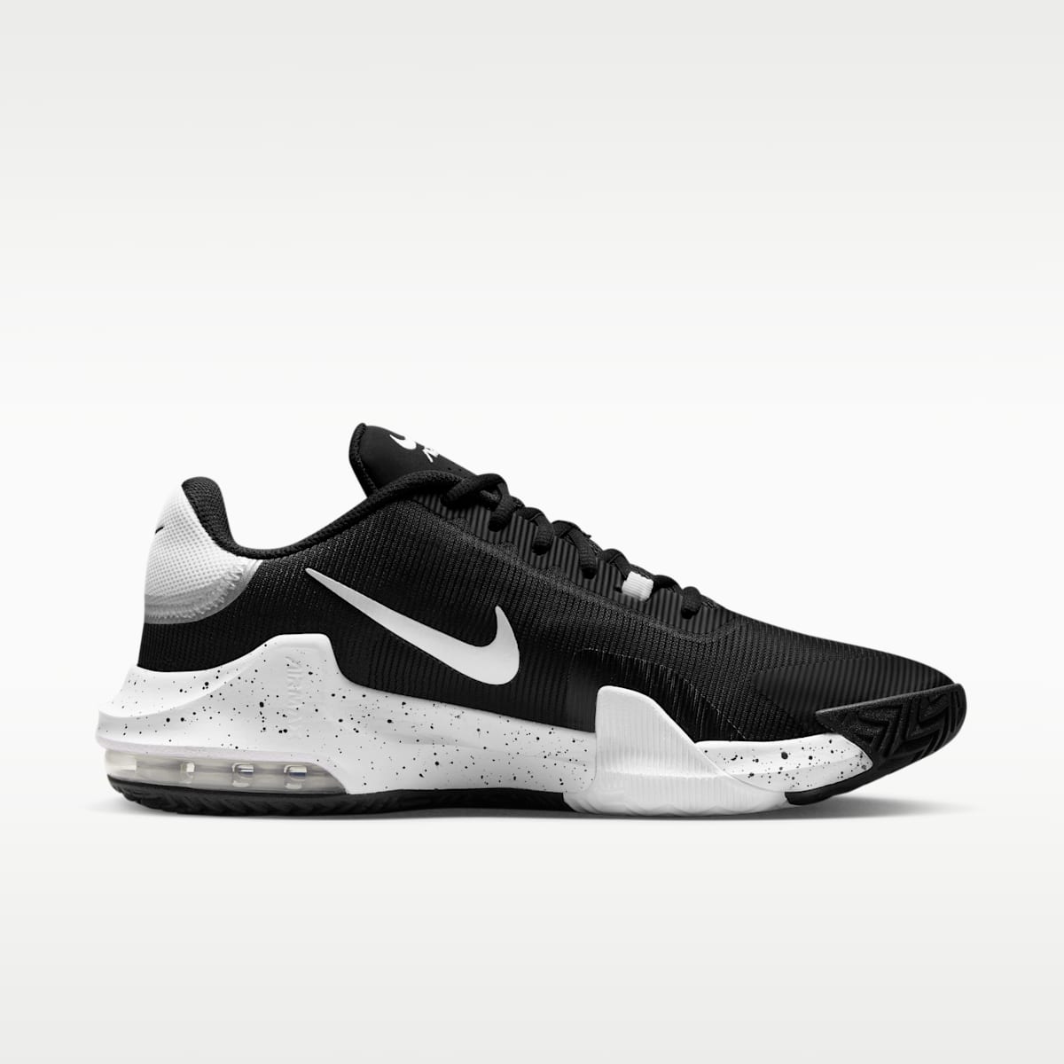 Nike Impact 4 Basketball Shoes - Black/Wolf Grey/White - Image 3