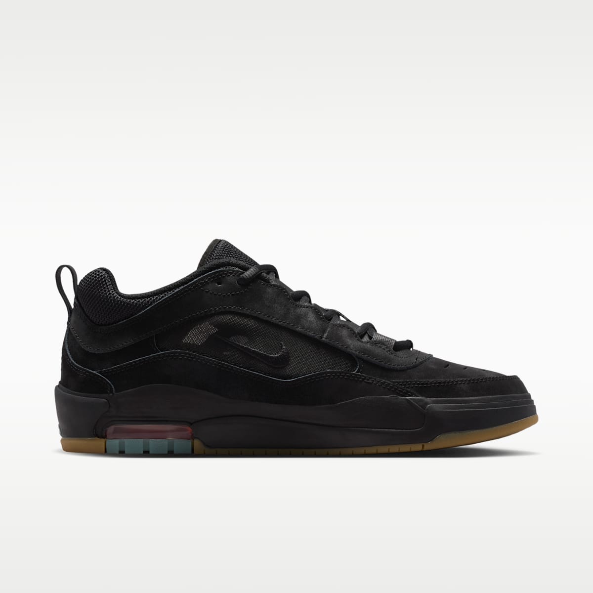 Nike Air Max Ishod Skate Shoes - Black/Black/Black/Black - Image 3