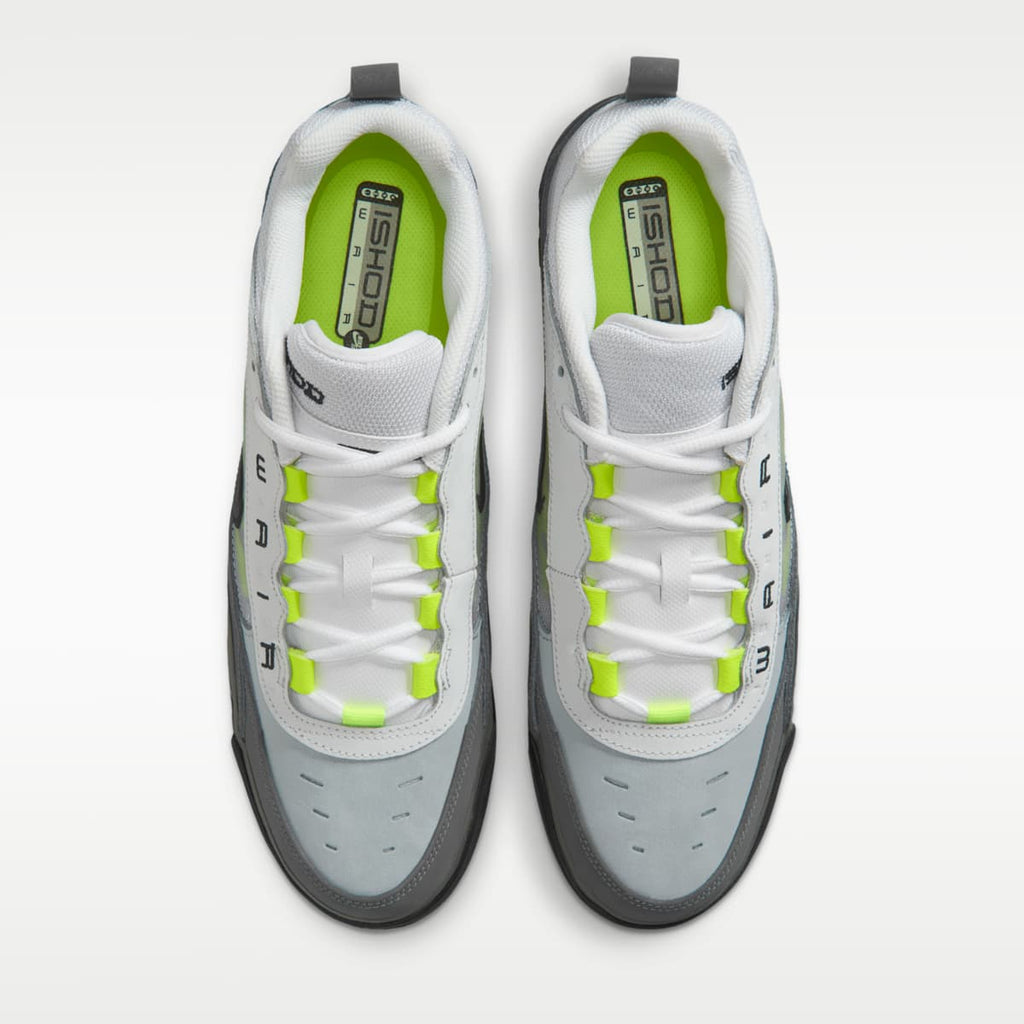 Nike Air Max Ishod Skate Shoes - Black/Anthracite/Light Graphite/Neon Yellow - Image 4